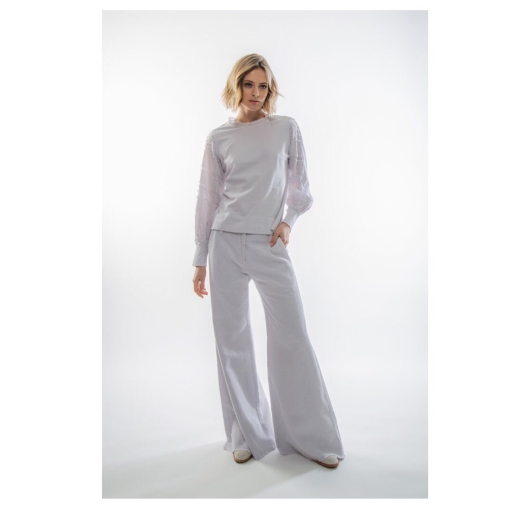 Garbe Luxe Ibiza Flare Pant in Charcoal - Picture 1 of 11